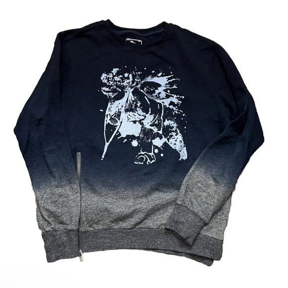 PRPS Goods & Co. Heather Grey/Blue Pullover Sweatshirt - Picture 3 of 3